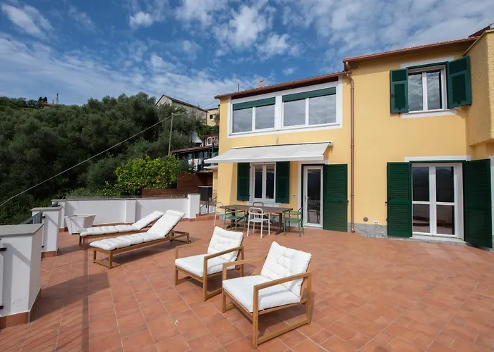100B - Villa Ginestra, Ampia Terrazza 120M2 Vista Mare, 3 Camere Da Letto